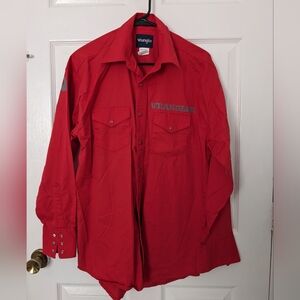 Wrangler Red Long Sleeve Shirt